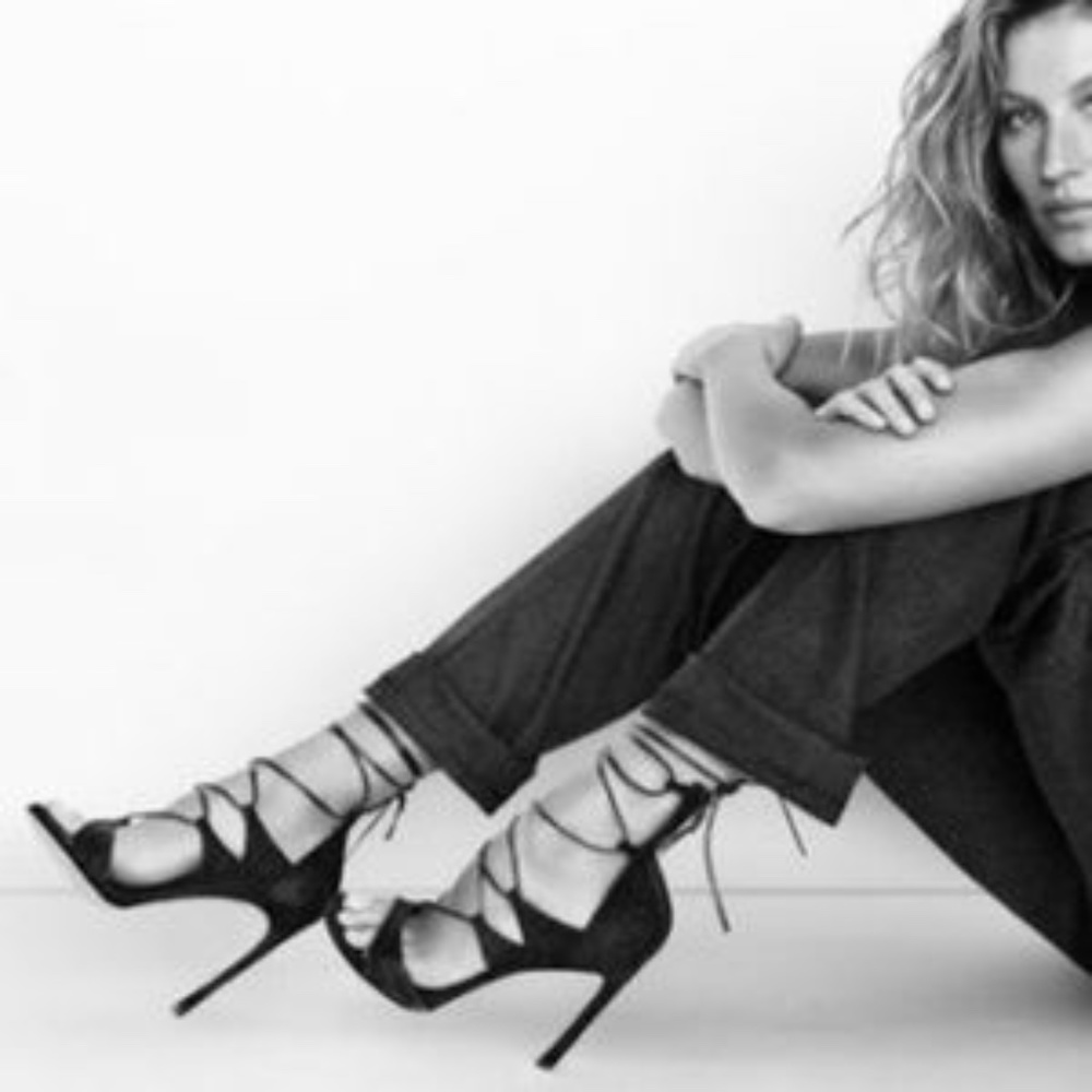 Stuart Weitzman Legwrap Nappa Leather Heel Size 10, Black, Vera Cuoio Sole